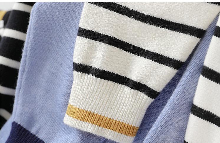 Boys' lapel POLO knitted sweater