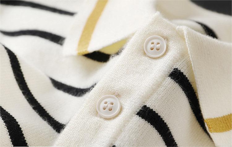 Boys' lapel POLO knitted sweater